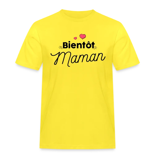 T-shirt Bientôt Maman : Annonce Grossesse Originale - T-shirt Workwear homme