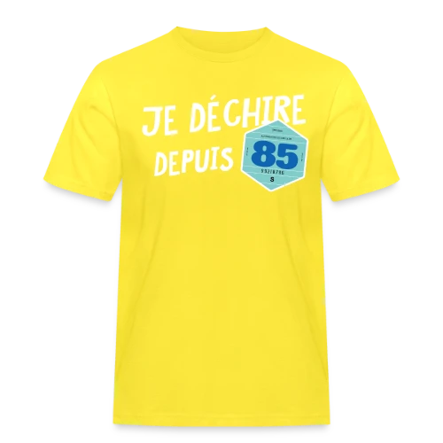 T-shirt Je déchire depuis 85 - Style Vignette Auto Rétro Vintage - T-shirt Workwear homme