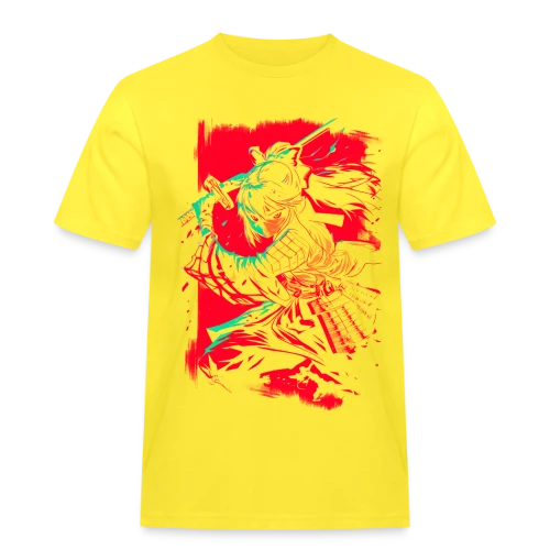 Fille Samurai Anime au Katana - T-shirt Workwear homme
