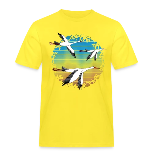 Cigogne Élégante - T-shirt Workwear homme