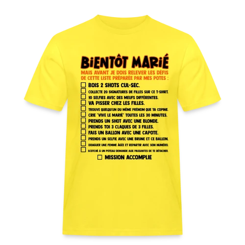 Défis EVG Futur Marié - T-shirt Workwear homme