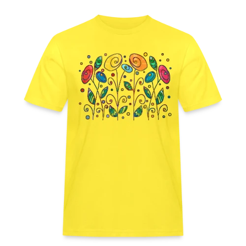 Fleurs Éclatantes - T-shirt Workwear homme