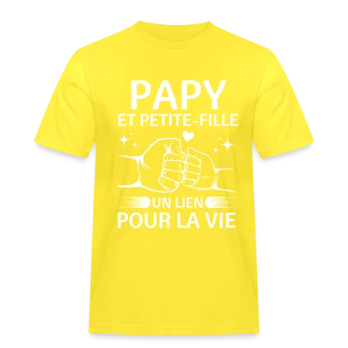 T-Shirt Papy et Petite-Fille - Un Lien pour la Vie - T-shirt Workwear homme