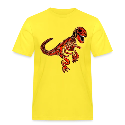 T-Rex Fossile Rouge Éclatant - T-shirt Workwear homme