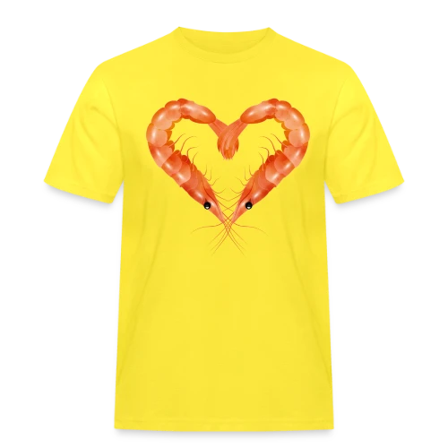 Cœur de Crevettes Roses - T-shirt Workwear homme