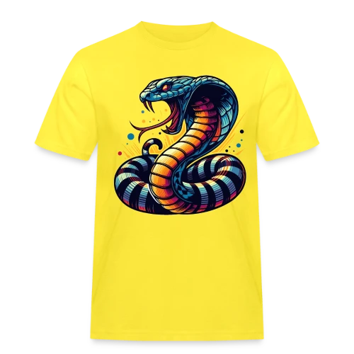 T-shirt Cobra Vibrant : Style Sauvage et Énergique - T-shirt Workwear homme