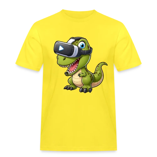 Dino T-Rex en Réalité Virtuelle – Humour Geek - T-shirt Workwear homme