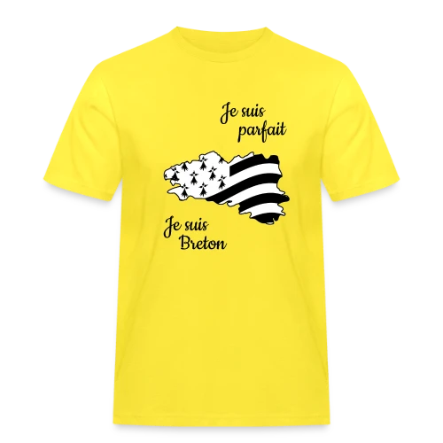 T-shirt "Je suis Breton, donc parfait !" - T-shirt Workwear homme