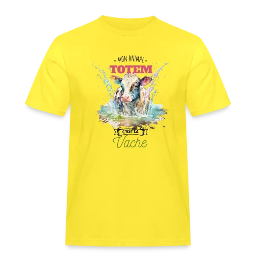 Ma Vache, Mon Animal Totem Humour - T-shirt Workwear homme