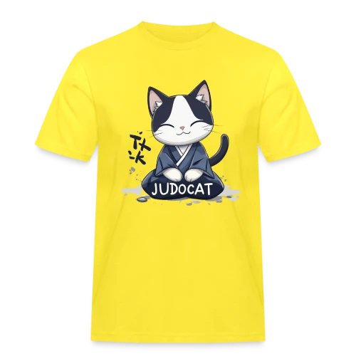 JUDOCAT: Le chat manga judoka - T-shirt Workwear homme