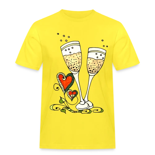 Verres Cœurs & Fêtes - T-shirt Workwear homme