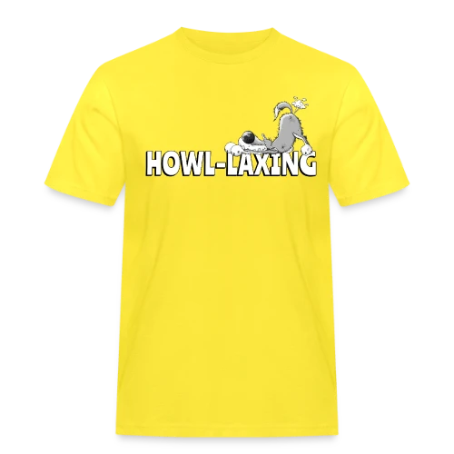 Loup qui pète - Humour animalier cartoon - T-shirt Workwear homme