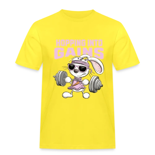 Lapin Musculation - Puissance Carottes - T-shirt Workwear homme