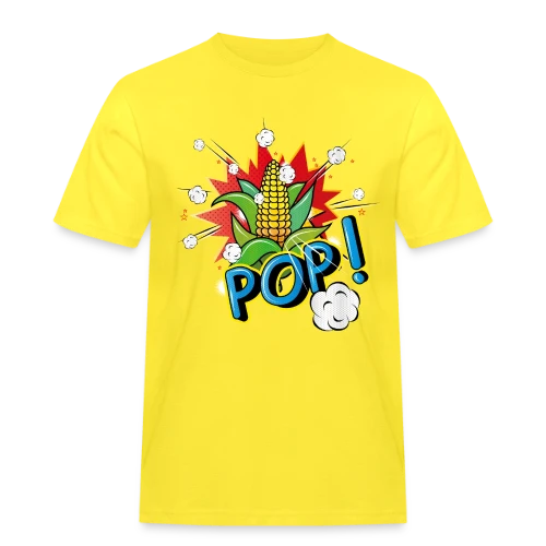 Maïs Pop Art Pétillant & Popcorn Volant - T-shirt Workwear homme
