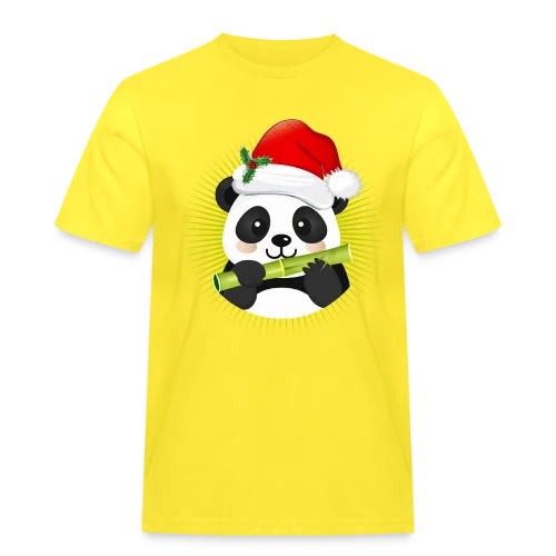 Panda Festif de Noël - T-shirt Workwear homme
