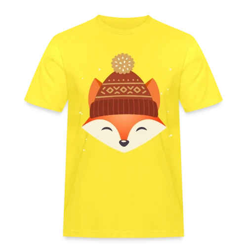 T-shirt Renard Urbain au Bonnet Stylé - T-shirt Workwear homme