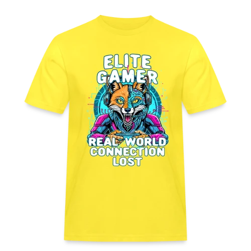 Élite Gamer : Connexion Fox Humour Geek - T-shirt Workwear homme
