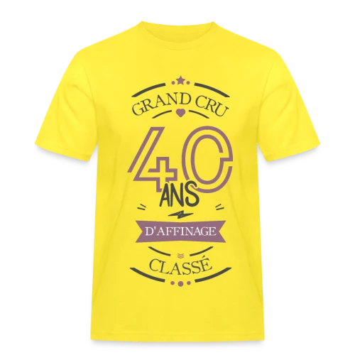 40 Ans d'Affinage : T-shirt Humour Anniversaire - T-shirt Workwear homme