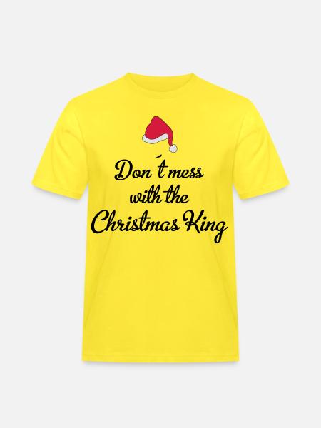 christmas king - Men's Workwear T-Shirt - yellow