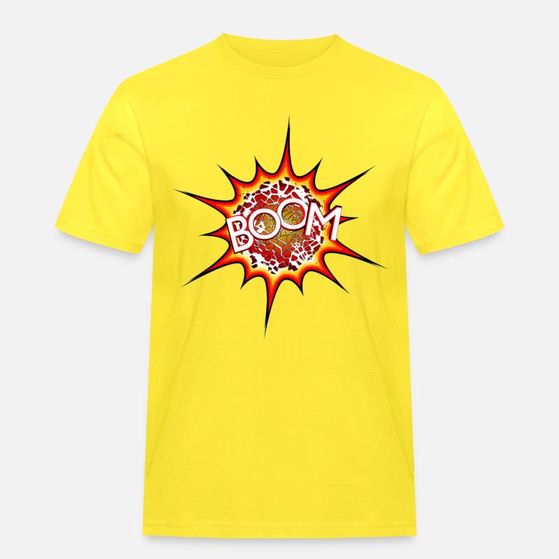 Explosion, Bombe, Explosion, Bombe # - Männer Workwear T-Shirt - Gelb