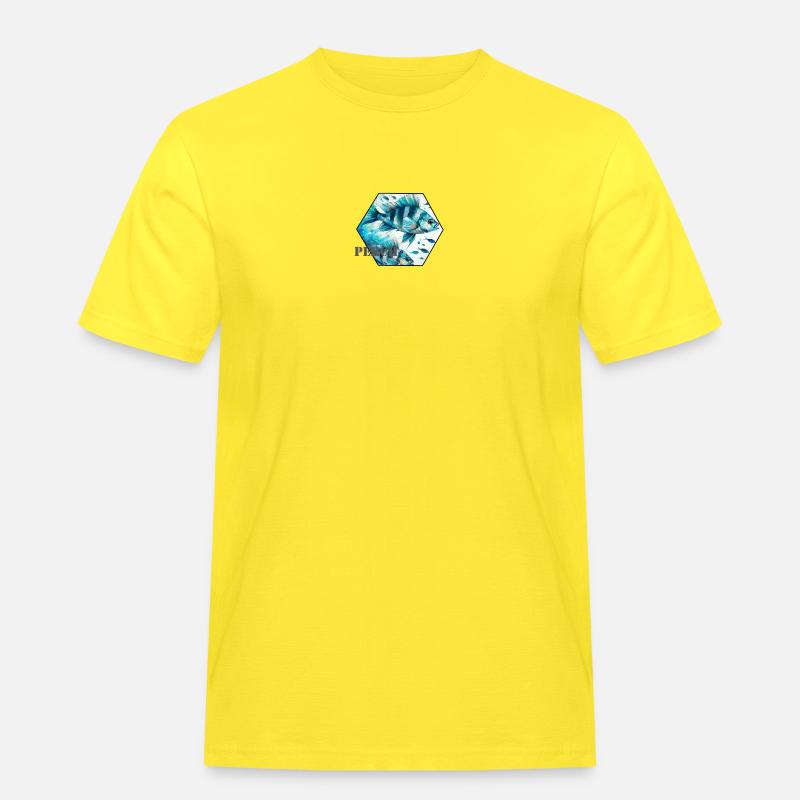 Perch - Männer Workwear T-Shirt - Gelb
