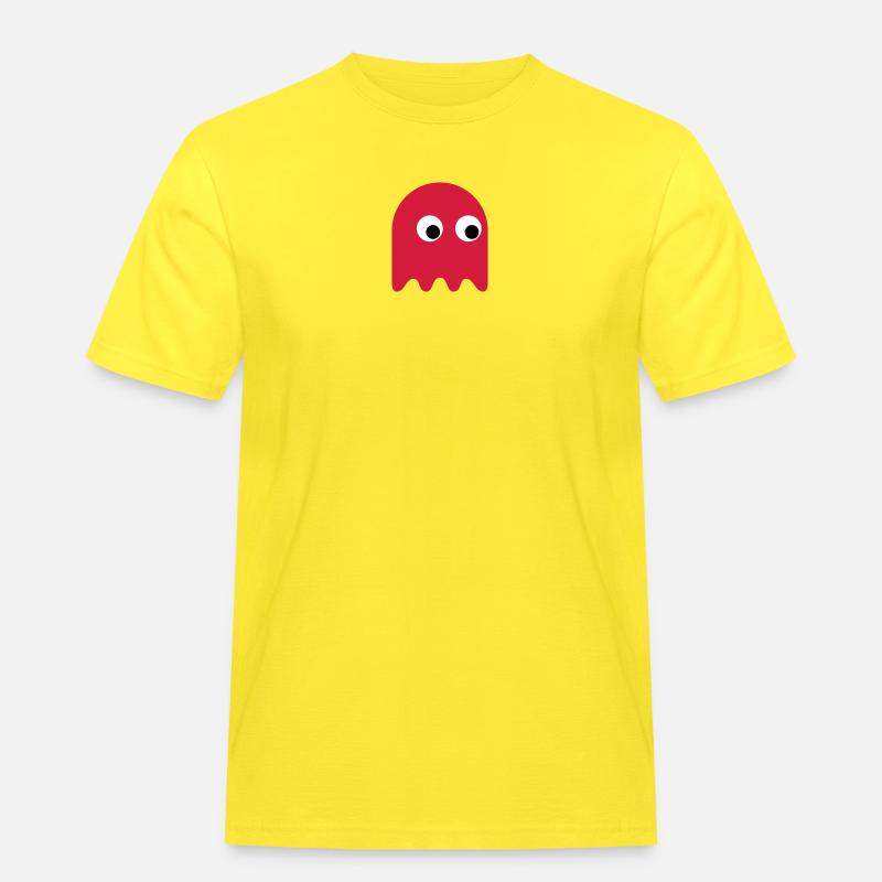 Game Classics Ghost - Men's Workwear T-Shirt - yellow