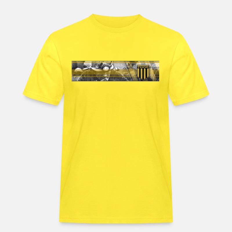 THOR MINING CREW - Männer Workwear T-Shirt - Gelb