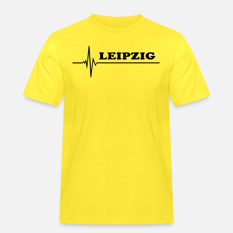 Leipzig - Männer Workwear T-Shirt - Gelb