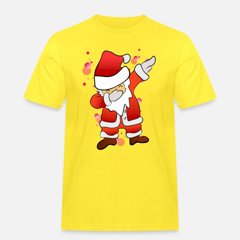 Dabbing Nicholas - Men's Workwear T-Shirt - yellow