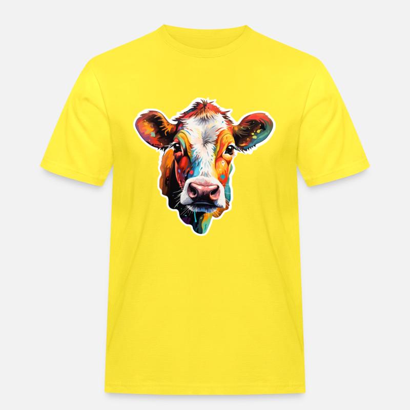 Beef variegated - Men's Workwear T-Shirt - yellow