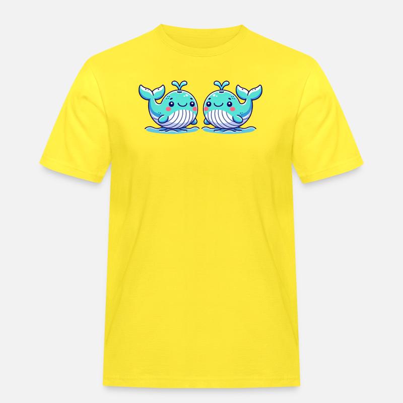 wal comic 2 - Männer Workwear T-Shirt - Gelb