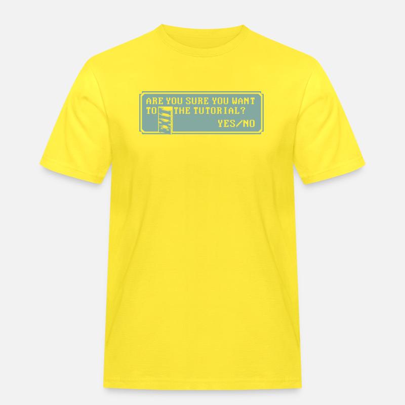 TUTORIAL - Men's Workwear T-Shirt - yellow