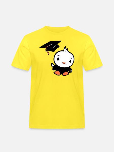 Bird Graduation College Graduation Hat School - Men's Workwear T-Shirt - yellow