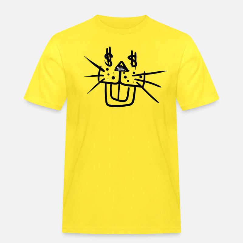 NICEwesterhaseTRASH - Männer Workwear T-Shirt - Gelb
