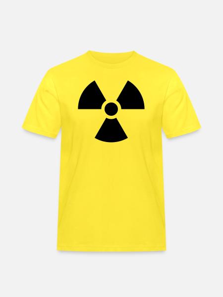 Radioactive Nuclear Danger - Men's Workwear T-Shirt - yellow