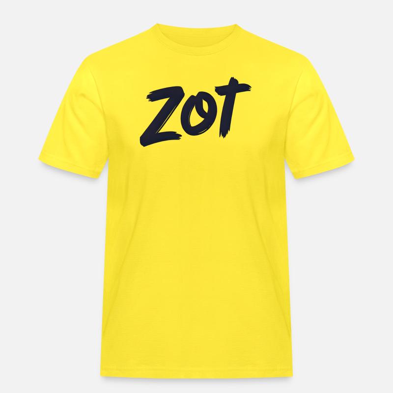 Zot – Flämisches Statement-Hemd - Männer Workwear T-Shirt - Gelb