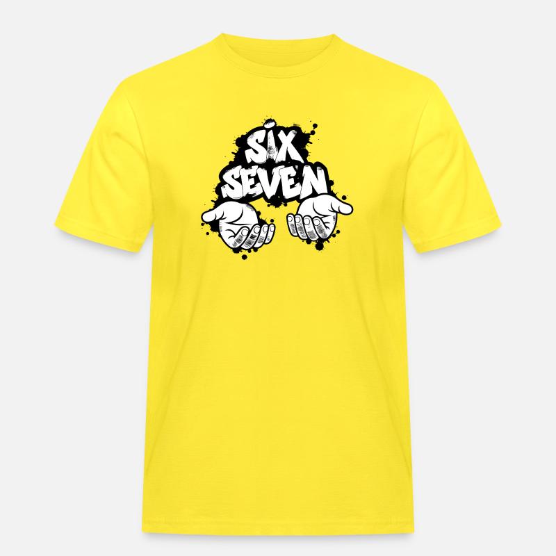Sei Sette Graffiti - Maglietta da lavoro per uomo - giallo