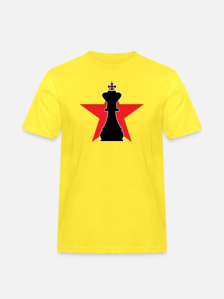 Strategist Grand Master Red Star - Men's Workwear T-Shirt - yellow