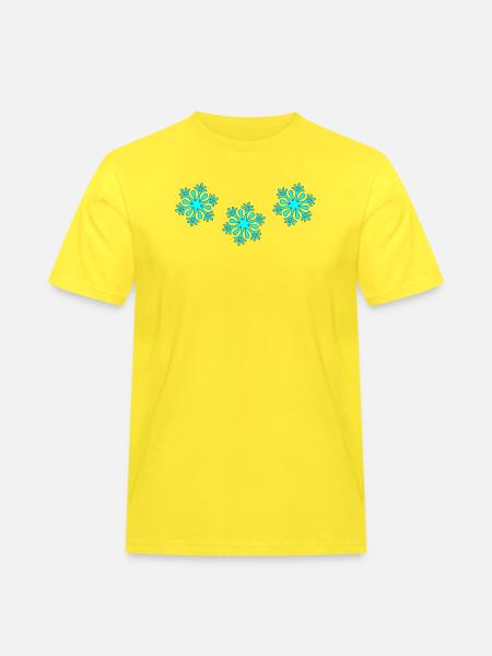 Snow - Männer Workwear T-Shirt - Gelb
