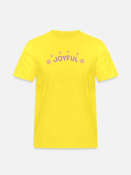 Pastel joy and flowers - Men's Workwear T-Shirt - yellow