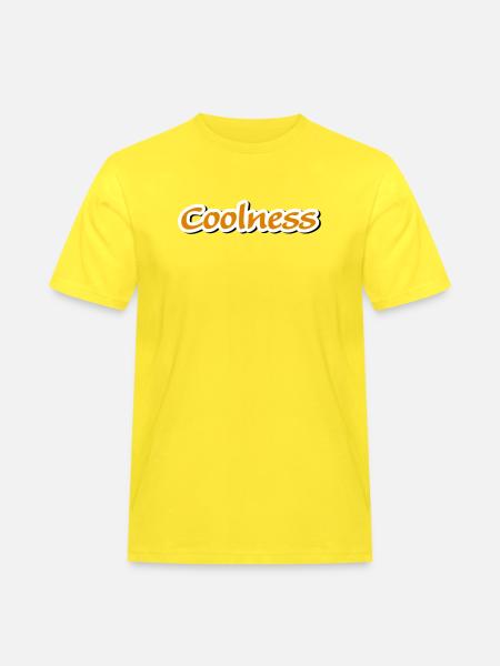 coolness claim Vectorgraphic - Men's Workwear T-Shirt - yellow