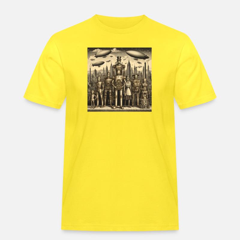 da51bc89 2ac6 4e68 b29a 578466b8465b - Männer Workwear T-Shirt - Gelb
