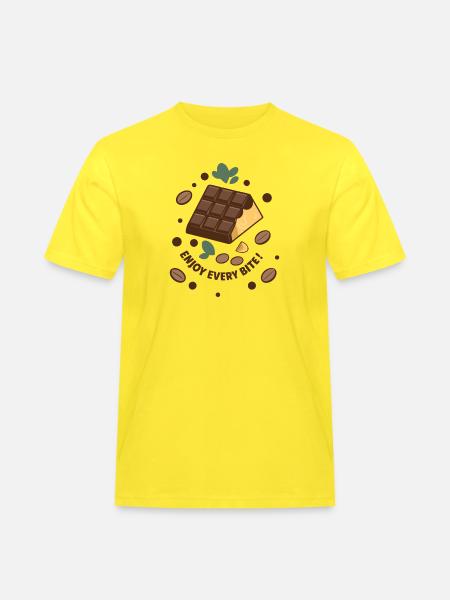 TABLETTES DE CHOCOLAT - T-shirt Workwear homme - jaune
