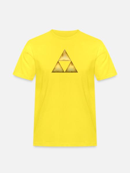 Sierpinski triangle - Men's Workwear T-Shirt - yellow