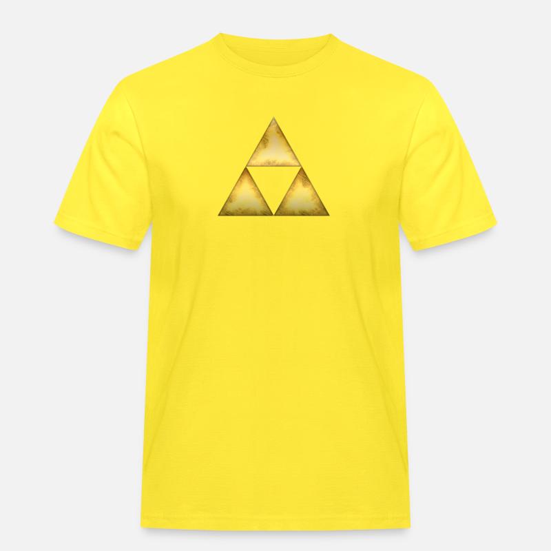 Triangle de Sierpinski - T-shirt Workwear homme - jaune
