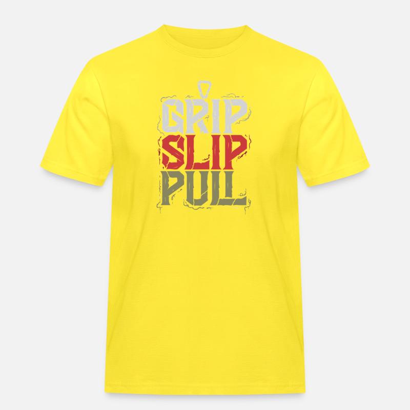 Grip Slip Pullover - Männer Workwear T-Shirt - Gelb
