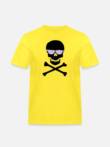 Piratl_mit_brille - T-shirt Workwear homme - jaune