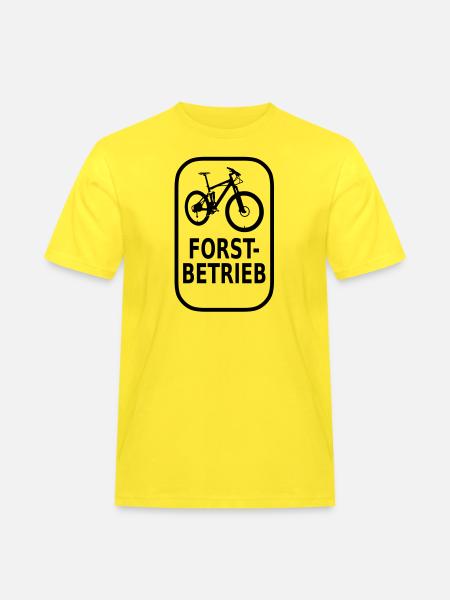 Forstbetrieb - Männer Workwear T-Shirt - Gelb