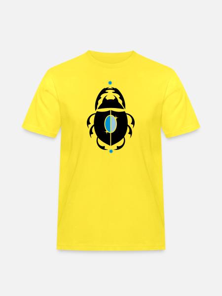 Skarabaeus Glückskäfer - Men's Workwear T-Shirt - yellow