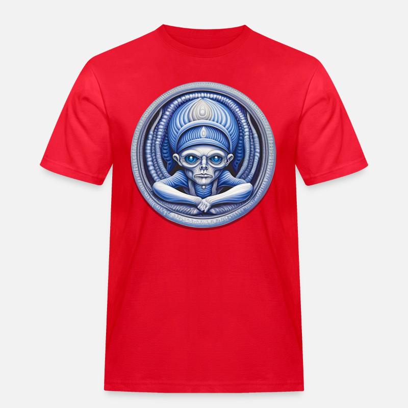 Yog-Sothoth Lovecraft - Männer Workwear T-Shirt - Rot